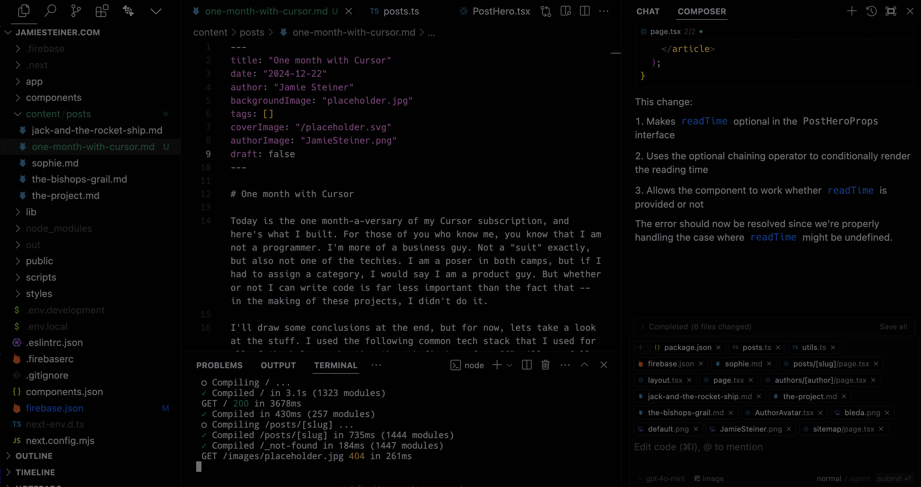 One month with Cursor